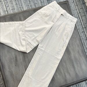 NWT Women’s Cream High Rise American Eagle Wide Leg Trousers